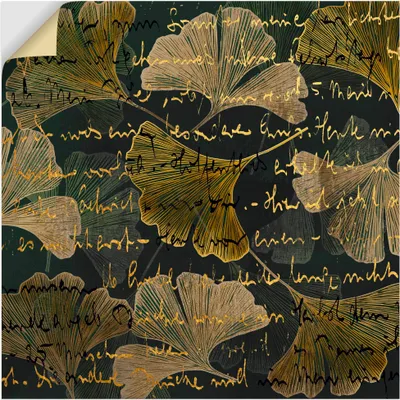 Produktbild von ARTland Wandbild, selbstklebend Ginko auf Braun Größe: 30x30 cm
