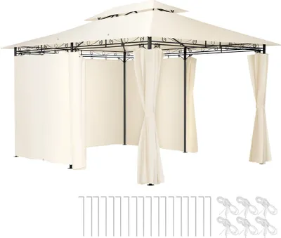 Image de Tonnelle Emine 4 x 3 m - crème