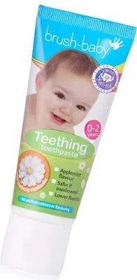 Produktbild von Brush-Baby BRB091, 50 ml, Baby, Gel, Apple, Minze, 2 Jahr(e), Sorbitol,Aqua, Hydrated Silica, Xylitol, Glycerine, Cellulose Gum, Sodium Monofluorophosphate,...