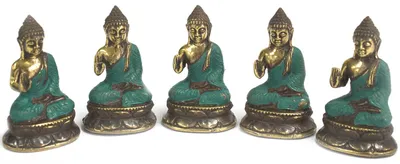 Imagen del producto de Mini Buda sentado con la mano arriba