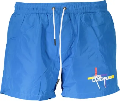 Image de Maillot de bain homme KARL LAGERFELD KL20MBS01 Couleur : Bleu, Taille : S