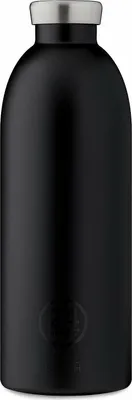 Produktbild von 24Bottles 24B452, 500 ml, Tägliche Nutzung, Wandern, Schwarz, Silikon, Edelstahl, Tuxedo Black, 24 h