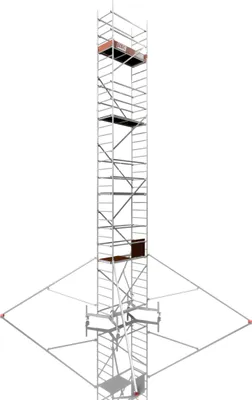 Produktbild von ALTEC Rollfix 1000 | inkl. Rollen (Ø 125 mm) | Traverse ausziehbar | 4x Dreieckausleger | Rollgerüst