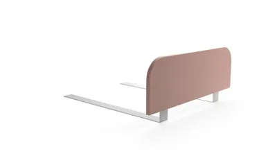 Image de regalik Barrière de lit enfant 60x20 cm rose – Protection anti-chute stable sans perçage, montage sous matelas