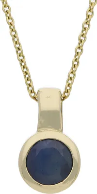 Produktbild von Saphir Ketten Anhänger 333 Gold JL39-02-0340 JuwelmaLux