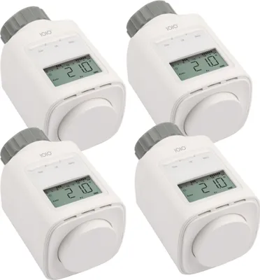 Produktbild von 4 Stück IOIO HT 2000 Elektronischer Thermostat Heizkörperthermostat spart bis 30% Heizkosten