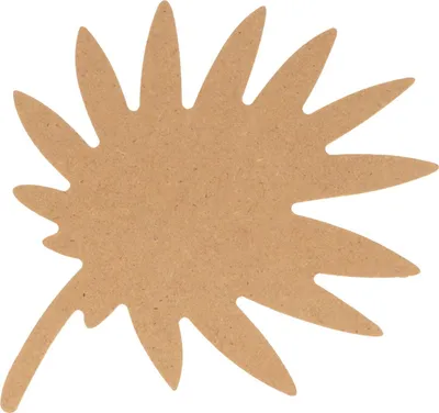 Produktbild von Silhouette Palmenblatt aus MDF-Holz 25 cm