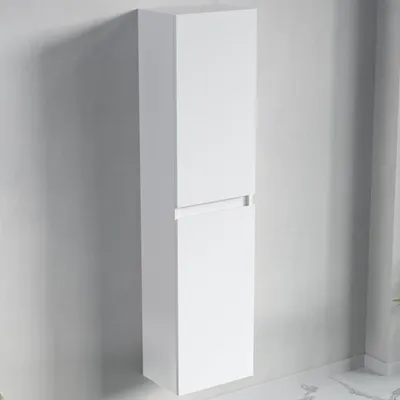 Produktbild von LOMAZOO Hochschrank - Glänzend Weiß - 35x27x140cm
