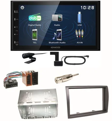 Produktbild von Kenwood DMX129DAB DAB+ Bluetooth USB Einbauset für Fiat Ducato Boxer Jumper