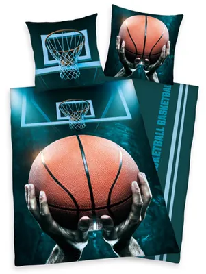 Produktbild von Herding Young Collection Basketball Renforcè Bettwäsche 80/80 cm + 135/200 cm mit Reißverschluss