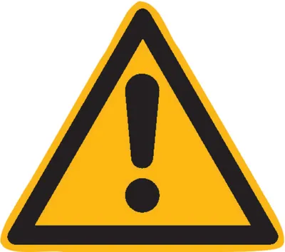 Produktbild von SafetyMarking Warnschild Folie SL 100 mm Warnung vor einer Gefahrenstelle
