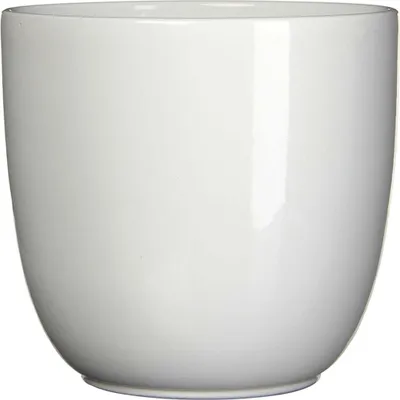 Produktbild von Mica Decorations Blumentopf/pflanztopf - weis - Keramik - D19 cm x H18