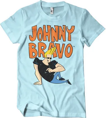 Produktbild von Johnny Bravo T-Shirt - Large - Skyblue