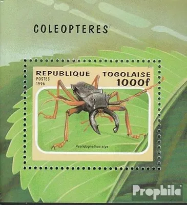 Produktbild von Briefmarken Togo 1996 Mi Block393 (kompl.Ausg.) postfrisch Käfer