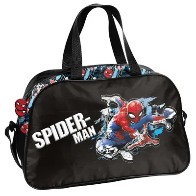 Produktbild von PASO Sporttasche für Kinder Schwimmbad Spiderman schwarz