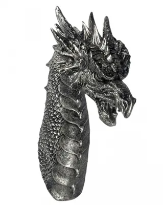 Produktbild von Drachenkopf Dekofigur als Wandrelief 40 cm