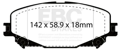 Immagine prodotto di EBC Kit pastiglie freno ULTIMAX2 Anteriore Renault