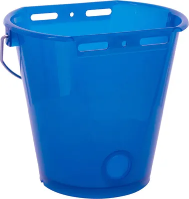 Produktbild von Kerbl Tränkeeimer 8l mit Skala blau