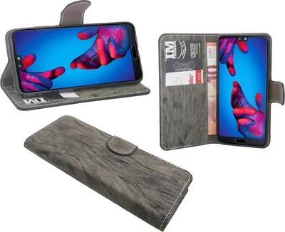 Immagine prodotto di Huawei P20 Pro custodia per cellulare tasca flip case smartphone cover protettiva antracite