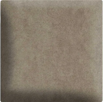 Obrázok produktu pre Nástenné panely 3D 30 x 30 cm čalúnené - na veľmi jednoduchú montáž, z velúrovej tkaniny, s mäkkou výplňou, farba studená hnedá