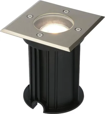 Image de HOFTRONIC - Spot LED au sol carré 4W 345lm 4000K IP67 Inox Dimmable GU10