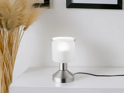 Produktbild von Tischleuchte Silber ON/OFF Touch Sensor, Ø9cm Höhe 17cm R59521007