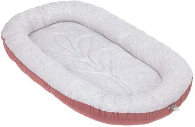 Image de Nid d'ange Unyqoos® en Coton, rose – Cocon de confort pour la maison et pour les déplacements, avec ventilation 3D, cordon réglable et lavable à 30°C