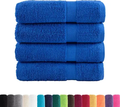 Immagine prodotto di Asciugamani vidaXL Premium SOLUND, 4 pezzi, blu, 50x100 cm, 600 g/m²