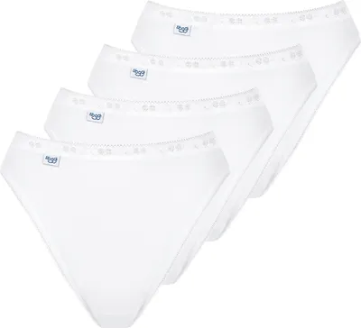 Produktbild von Sloggi Women Basic Tai, dames tai slip (4-Pack), wit