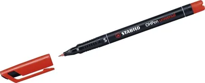 Produktbild von Folienstift - STABILO OHPen universal - permanent superfein - 10er Pack - rot
