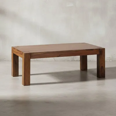Rustikaler Couchtisch NAKO_ Akazienholz_ quadratisch_ handgefertigt_ pflegeleicht - KADIMA DESIGN_Farbe_ Braun_ Größe_ 110x60x40 cm_#sku_BARWL1.211#