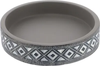 Image de Tendance Porte-savon gris ciment 10x10x2 cm Décoration salle de bain