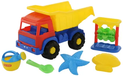 Produktbild von Polesie Sandset Muldenkipper Panther Lastwagen LKW mit Sandgarnitur 6-tlg.