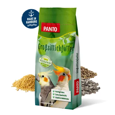 Produktbild von PANTO Großsittichfutter mit Pluramin® 25kg - Mischung aus Körnern und Saaten