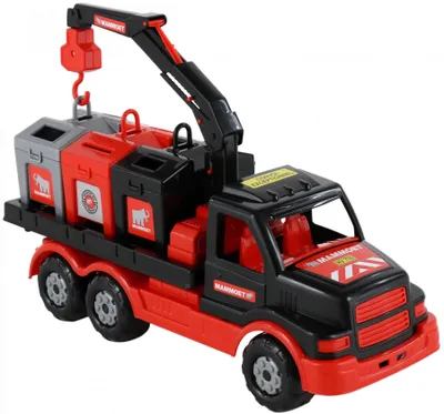 Produktbild von Polesie MAMMOET Müllwagen mit Ladekran Containern LKW Lastwagen Recycling Truck