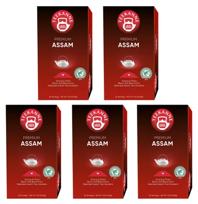 Produktbild von Teekanne Premium Assam Schwarztee kräftig und malzig 35g 5er Pack
