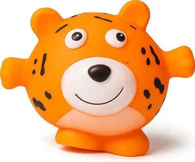 Image de Jouet qui couine pour chien, chiot, jouet à mâcher en forme de tigre