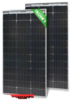 Obrázek produktu pro Solární panely, vysoce účinné monokrystalické, odolné a univerzální, 2 kusy, 120 W