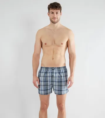 Image de Ceceba caleçon lot de 2 canadian woven boxer shorts blue hommes