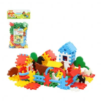 Obrázok produktu pre Polesie 4871 Bloky "Farmár" 112Elem. V Sáčku