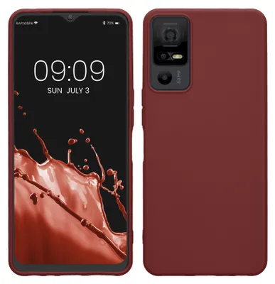 Produktbild von kwmobile Handyhülle für TCL 40 NxtPaper 5G Hülle - TPU Case - Kabelloses Laden - Schutzhülle Cover in Bordeaux Violett