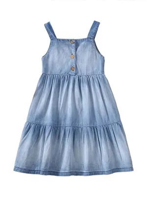 Productafbeelding van Lumoras Jurk Meisjes Blauw 7-8Y