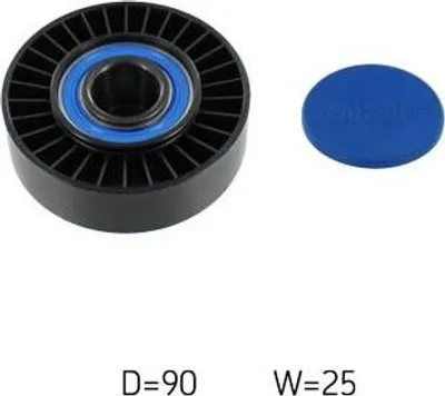 Produktbild von SKF Umlenk- / Führungsrolle Keilrippenriemen VKM 31007 für VW GOLF II (19E 1G1)