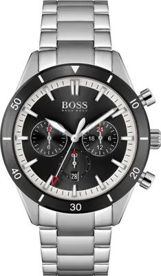 Produktbild von Hugo Boss Santiago Herrenuhr Edelstahl Chronograph