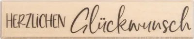 Produktbild von BUTTERER Stempel "Herzlichen Glückwunsch"