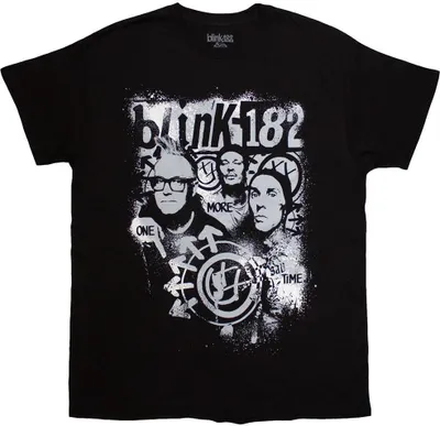 Image de Blink 182 - "One More Time" T-shirt homme/femme unie RO13374 (XL) (Noir)