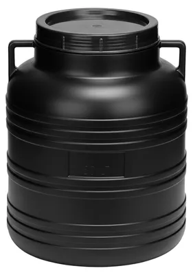 Produktbild von Garronda 30L Plastikfass Lebensmittelfass aus HDPE-Kunststoff Regentonne für Garten GD-0078, Schwarz
