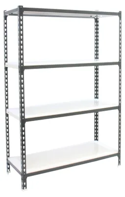 Image de Etagère Légère Sans Vis Simonclick 4/400 1500 Antracite/blanc Antracite/blanc 1500x900x400 - Simonrack