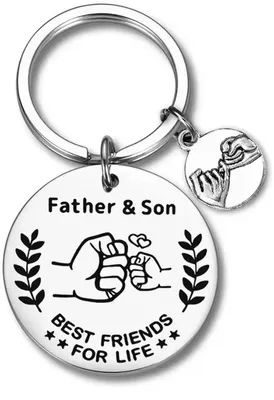 Immagine prodotto di Portachiavi "Padre/Figlio" – Portachiavi per la Festa del Papà – Migliori amici – Padre e figlio – Papà – CHPN