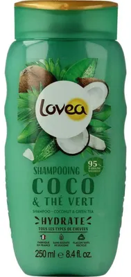 Productafbeelding van Lovea Shampoo coco &green tea (250 ml)